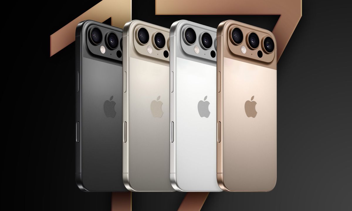 iPhone 17의 다양한 색상 모델이 나란히 배치된 이미지